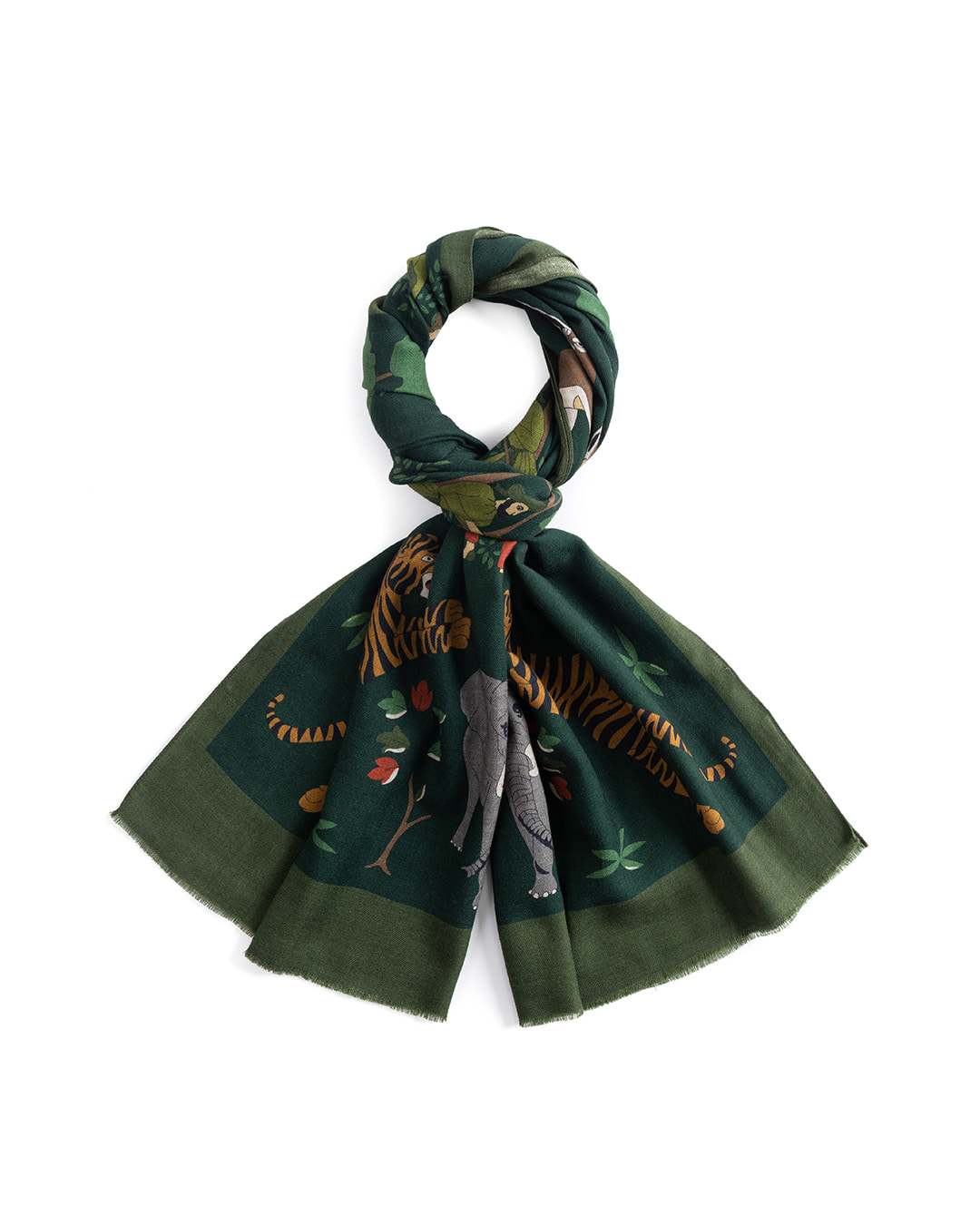 SPECIAL 011-3 WOOL SCARF (green)