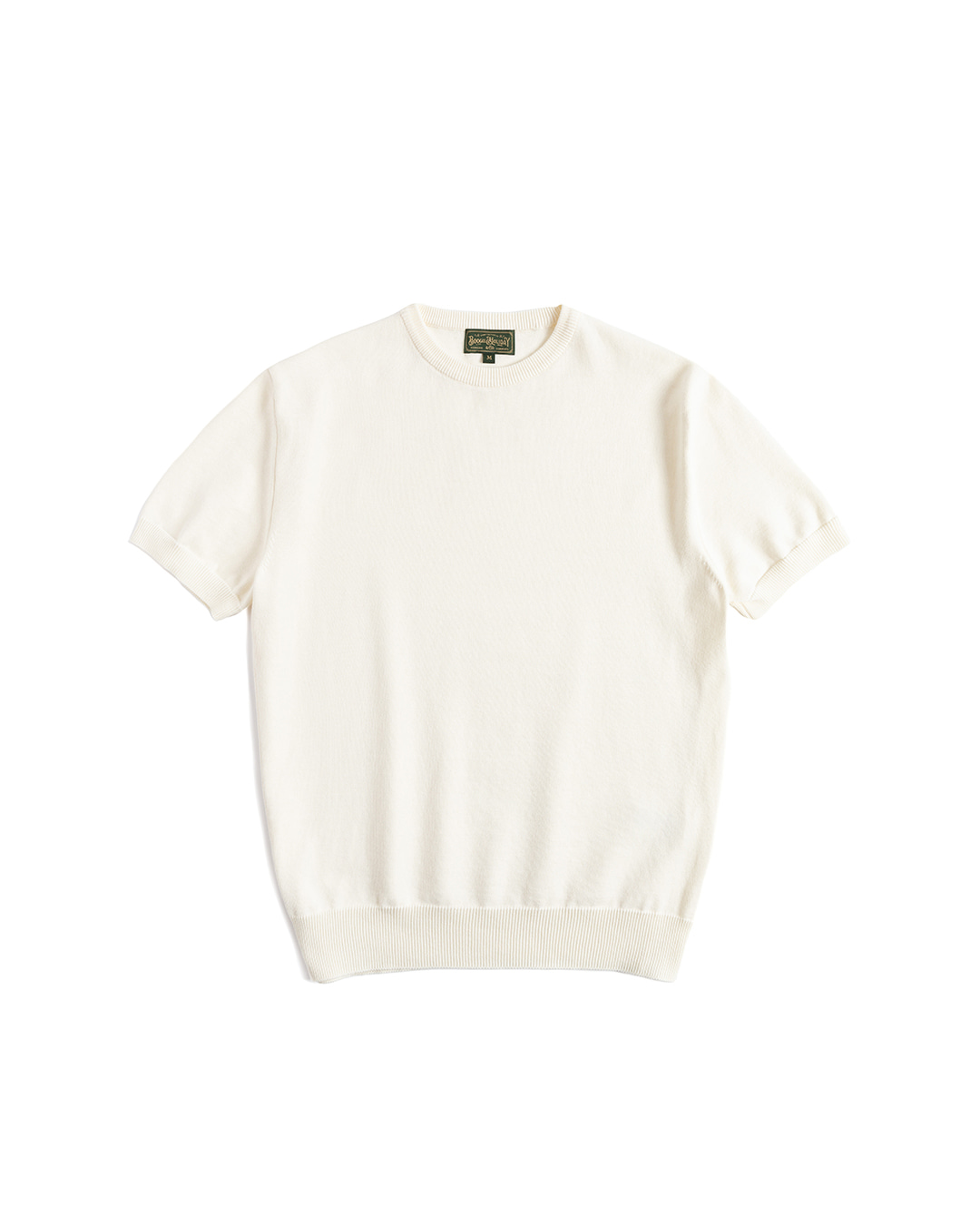 09 ESSENTIAL KNITTED T-SHIRT (cream)