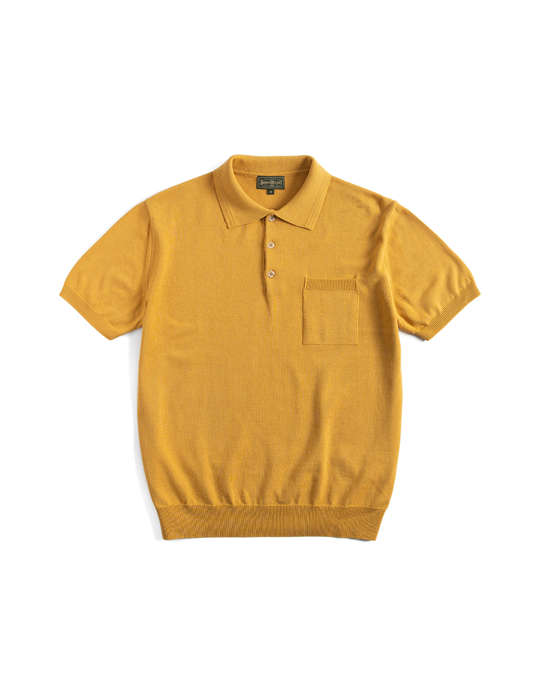 11 KNITTED POLO SHIRT (yellow)
